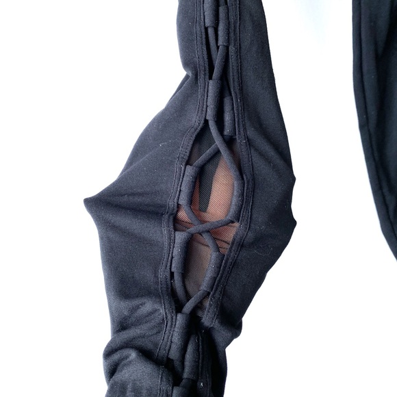 Free People movement xs black leggings side lace up - Picture 6 of 16